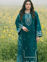 IZEL - 3PC LAWN EMBROIDERED SHIRT WITH MANAAR PRINTED DUPATTA AND TROUSER