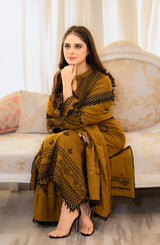 LIBAAS-3PC EMBROIDERED LAWN