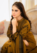 LIBAAS-3PC EMBROIDERED LAWN