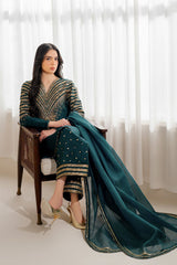 Embroidered Raw Silk UR-7056