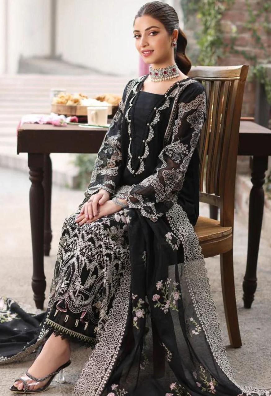 KAHF MOST DEMANDING EDITION 03PCS UNSTITCHED SUIT