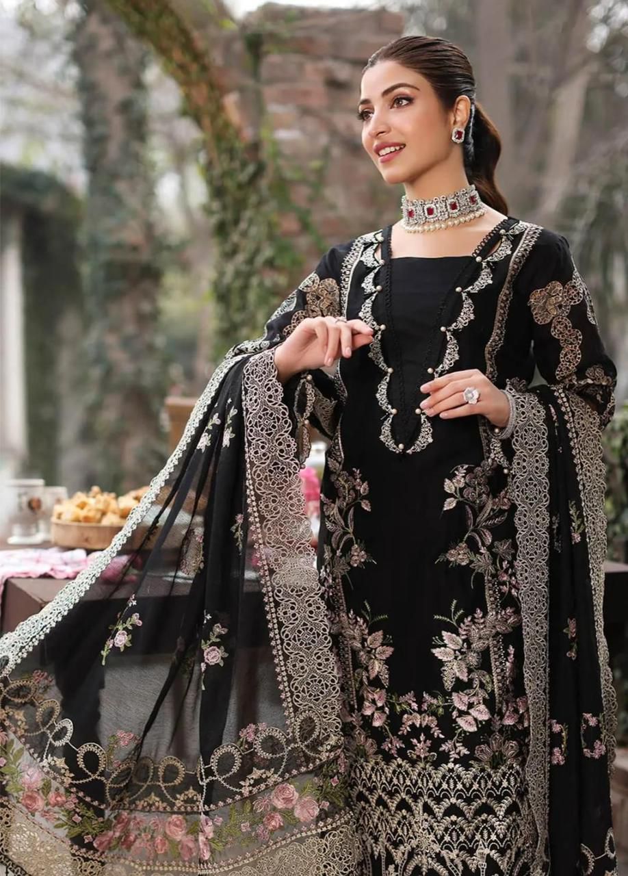 KAHF MOST DEMANDING EDITION 03PCS UNSTITCHED SUIT